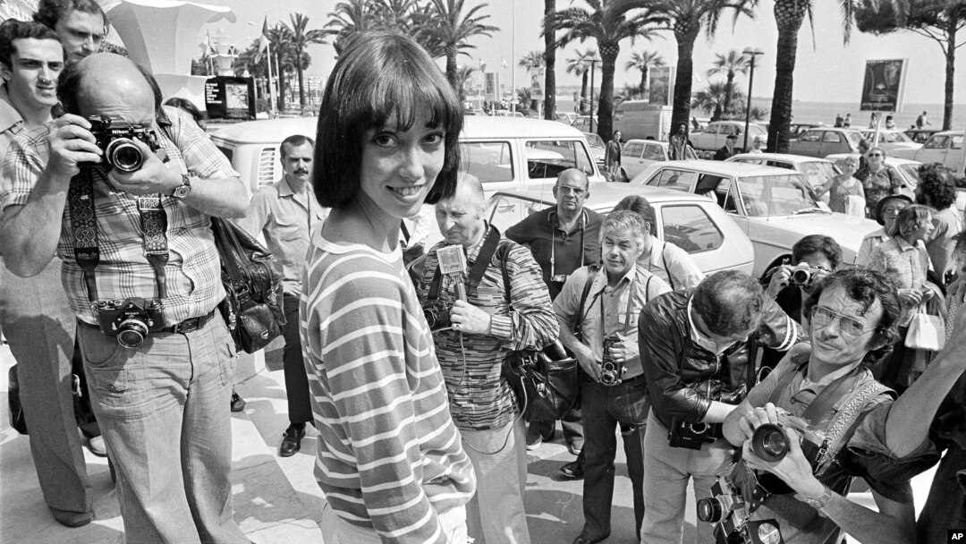 FILE - Shelley Duvall poses for photographers at the 30th Cannes Film Festival in France, May 27, 1977. She died on July 11, 2024, at age 75 in Blanco, Texas.