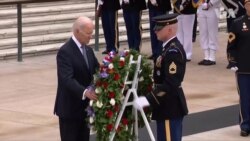 بەشداری سەرۆک بایدن لە مەڕاسیمی ڕۆژی بیرەوەری لە ئەمەریکا