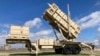 A Patriot missile mobile launcher is displayed outside the Fort Sill Army Post near Lawton, Oklahoma, March 21, 2023. Soldiers from Ukraine have been training on the weapon system at Fort Sill since January.