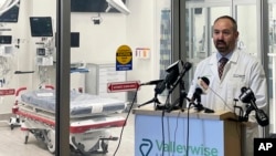 Dr. Paul Pugsley, medical director of the emergency department at Valleywise Health Medical Center in Phoenix, explains a new protocol aimed at preventing some deaths from heat stroke, June 3, 2024.