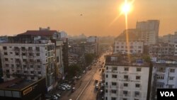 ရန်ကုန်မြို့က ညနေအချိန်မြင်ကွင်း