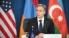 U.S. Secretary of State Antony Blinken speaks during the bilateral peace negotiation with Armenia and Azerbaijan, at the George Shultz National Foreign Affairs Training Center in Arlington, Virginia, May 4, 2023.