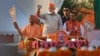 FILE - Indian Prime Minister Narendra Modi, center, campaigns in Ghaziabad, India, April 6, 2024. A U.S. report this week on religious freedom advised the State Department to designate India as one of 17 Countries of Particular Concern.