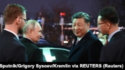 Президент Росії Путін і китайський керівник Сі Цзіньпін у Москві 21 березня 2023 р.