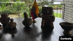 Piezas arqueológicas entregadas por Alemania a Colombia.