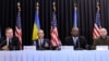 Almanya Savunma Bakanı Boris Pistorius, ABD Genelkurmay Charles Brown, ABD Savunma Bakanı Lloyd Austin ve Ukrayna Savunma Bakanı Rustem Umerov, Ukrayna Savunma Temas Grubu toplantısında.