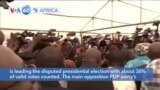 VOA60 Africa - Lagos Ex-governor Tinubu Closes in on Nigeria Election Victory