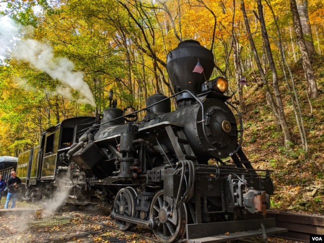 FILE - Steam locomotive on the Cass Scenic Railroad in West Virginia (Photo by Faith Pirlo)