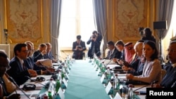 Европските лидери на состанок на Меѓународна хуманитарна конференција за Судан и соседните земји, во Париз, Франција, 15 април 2024 година.