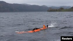 FILE- Munin, an intelligent marine robot, explores Loch Ness in Scotland, Britain April 13, 2016.