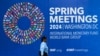 A security guard walks past the International Monetary Fund (IMF) headquarters on April 12, 2024, in Washington, DC, ahead of the IMF/World Bank 2024 Spring Meetings. 