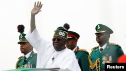 Rais wa Nigeria Bola Tinubu wakati wa hafla ya kuapishwa kwake huko Abuja, Nigeria Mei 29, 2023. Picha na REUTERS/Temilade Adelaja