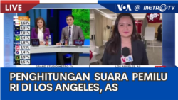 Laporan VOA untuk Metro TV: Penghitungan Suara Pemilu RI di Los Angeles, AS 