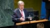 United Nations Secretary-General Antonio Guterres addresses the 78th session of the U.N. General Assembly on Sept. 19, 2023. Guterres on Sept. 20 warned world leaders that little time remains to avert climate-change disaster.