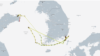 더 이호의 지난 1년 간 항적. 입항한 항구가 중국 웨이하이와 부산 등 단 2곳에 불과하다. 자료=MarineTraffic