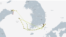 더 이호의 지난 1년 간 항적. 입항한 항구가 중국 웨이하이와 부산 등 단 2곳에 불과하다. 자료=MarineTraffic