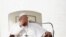 Pope Francis attends the weekly general audience in Saint Peter's Square at the Vatican, Oct. 18, 2023.