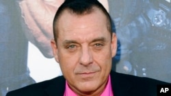 FILE - Actor Tom Sizemore arrives at the premiere of 'The Expendables 3,' in Los Angeles, Aug. 11, 2014.