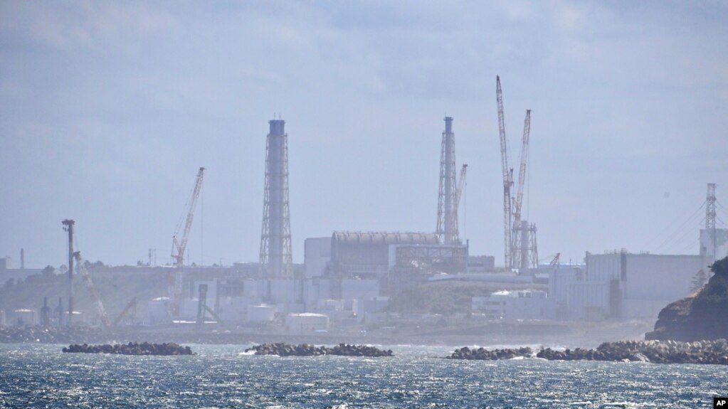 从日本北部的福岛县浪江町看到的福岛第一核电站。(2023年8月24日)