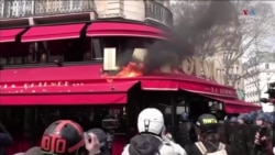 Ֆրանսիայում ցուցարարները փորձում են հրկիզել Մակրոնի սիրելի ռեստորանը_1.mp4