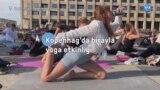 Kopenhag’da birayla yoga etkinliği 