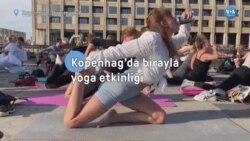 Kopenhag’da birayla yoga etkinliği 