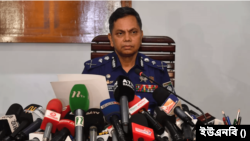 পুলিশ হেডকোয়ার্টার্সে এক সংবাদ সম্মেলনে বাংলাদেশ পুলিশের নবনিযুক্ত মহাপরিদর্শক (আইজিপি) মো. ময়নুল ইসলাম। ৭ অগাস্ট, ২০২৪।
