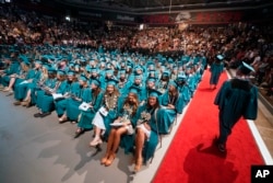 FILE - The Canyon View High School graduation is shown Wednesday, May 25, 2022, in Cedar City, Utah.
