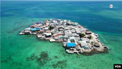 Santa Cruz del Islote una isla sobrepoblada en el Caribe