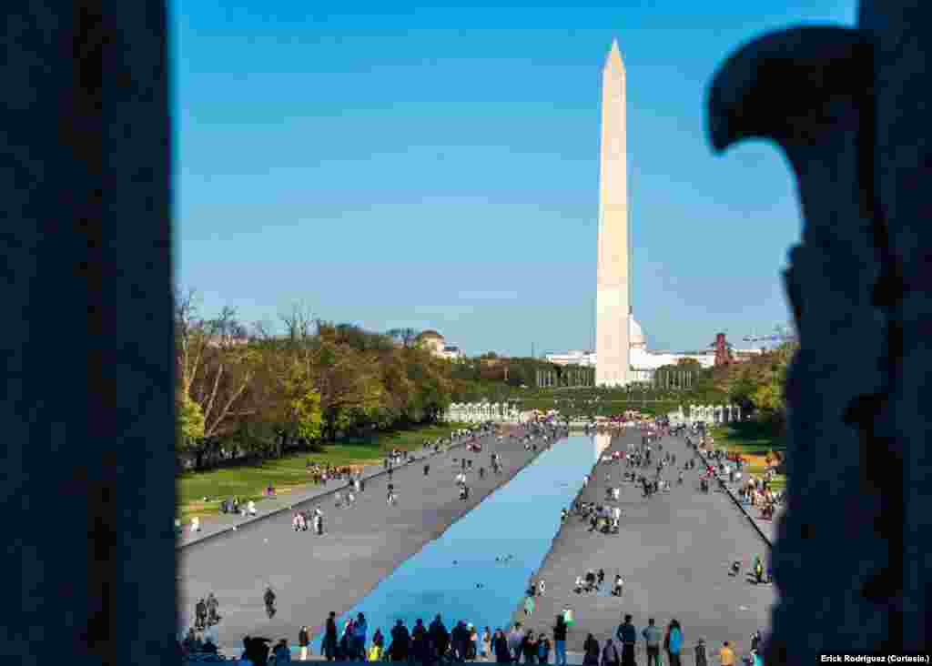El monumento a Washington inició su construcción en 1848 en honor al primer presidente de Estados Unidos, George Washington.