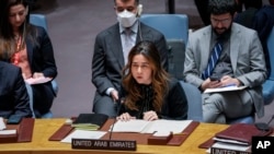 Lana Nusseibeh, Representante Permanente dos Emirados Árabes Unidos no Conselho de Segurança da ONU, 6 fevereiro 2023, Nova Iorque.