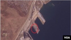 북한 라진항을 촬영한 25일 위성사진에 대형 컨테이너가 다시 가득 들어찬 모습이 포착됐다. 사진=Planet Labs