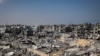Majengo yaliyoharibiwa kufuatia mapigano yanayoendelea kati ya Israel na Hamas. April 16, 2024.