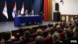 Sastanak predsednika Srbije Aleksandra Vučića sa političkim predstavnicima Srba sa Kosova i Metohije u Raškoj (Foto: FoNet)