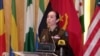 Brigadeira general Rose Keravuori, sub-diretora de Inteligência do Comando dos EUA para África, Luanda, Angola, 25 Abril 2023