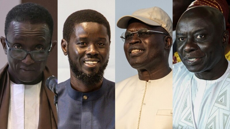 Les principaux candidats à la présidentielle sénégalaise