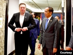 Elon mengumbar janji kepada Jokowi bahwa perusahaannya akan berinvestasi jangka panjang di Indonesia. (biro Setpres)