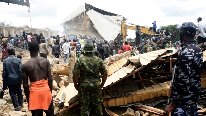 Nigeria exam day turns into disaster; school collapses, killing 22 