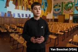 Ivan Pustelnik, 12 , is a veteran of the Izium dance team but he could not practice for the more than five months of Russian occupation, in Izium, Ukraine on March 30, 2023.