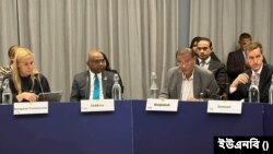 ইইউ ইন্দো-প্যাসিফিক মিনিস্টেরিয়াল ফোরামে অনুষ্ঠিত ‘গ্রিন অপরচুনিটিস এন্ড গ্লোবাল চ্যালেঞ্জেস’ শীর্ষক গোলটেবিল আলোচনায় বাংলাদেশের তথ্য ও সম্প্রচার মন্ত্রী ড. হাছান মাহমুদ।