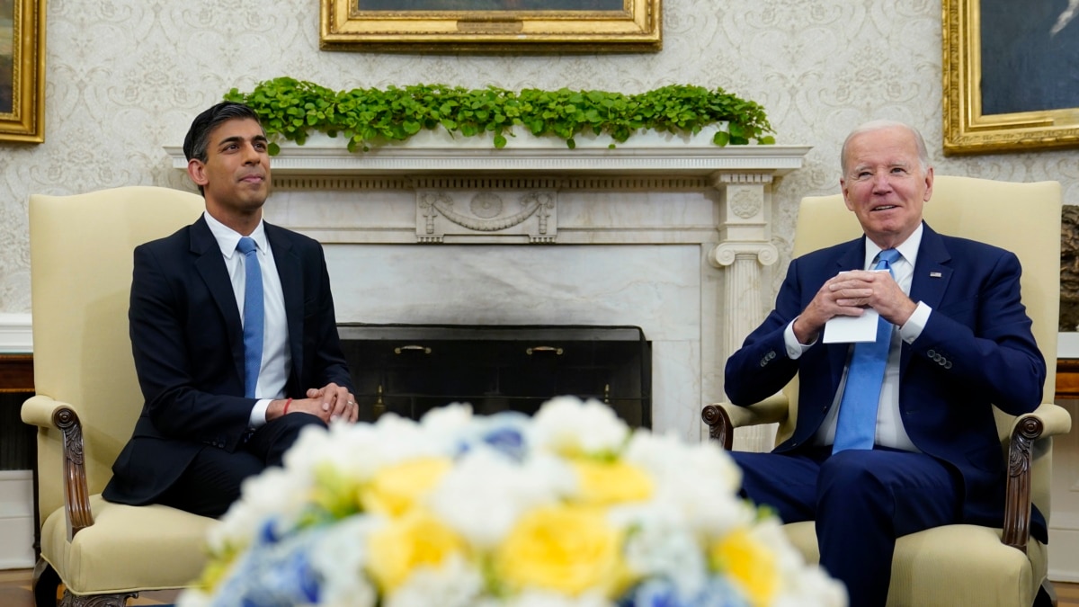 Biden Hosting British Prime Minister Sunak for White House Talks