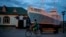 A boy rides a bicycle in what used to be the main port of Aralsk, Kazakhstan, before the Aral Sea dried up, July 4, 2023. 