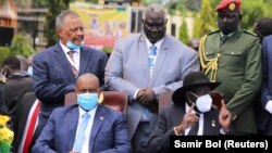 (FILE) the signing of peace agreement between the Sudan's transitional government and Sudanese revolutionary movements.