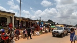 La bretelle qui conduit à l'autoroute Yaoundé-Douala