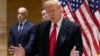 Former President Donald Trump speaks during a press conference at 40 Wall Street after a pre-trial hearing at Manhattan criminal court, March 25, 2024, in New York. 