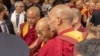 FILE - Tibetan spiritual leader, the Dalai Lama, arrives at his hotel in New York City, U.S., June 23, 2024.