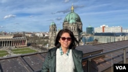 Now based in Berlin, Burmese writer Ma Thida, pictured here on Feb. 25, 2024, published her latest book in May about Myanmar's struggle for democracy. (Liam Scott/VOA)