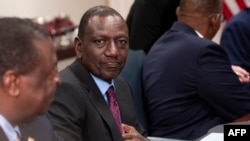 Rais wa Kenya William Ruto alipokuwa Marekani Mei 24, 2024. Picha na ROBERTO SCHMIDT / AFP. 