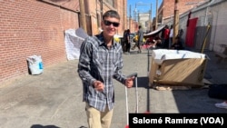 Abraham is an 18-year-old Venezuelan migrant who sells soft drinks on the streets of El Paso.