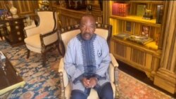 Ali Bongo appelle à l'aide dans une vidéo, à Libreville, au Gabon, le 30 août 2023.